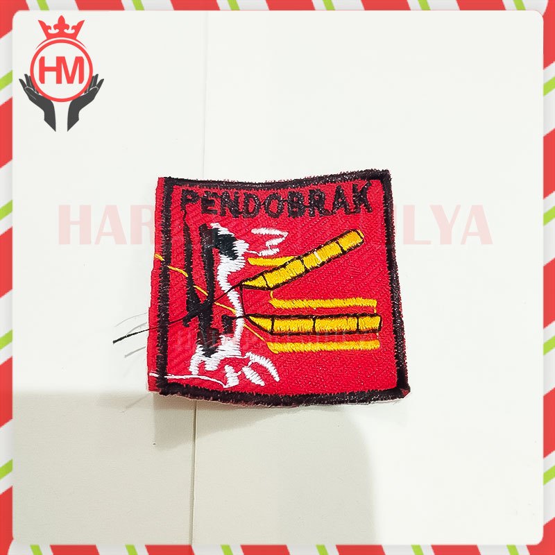 Bet Logo Bordir Pendobrak Pramuka - Bordir Sangga Pendobrak Pramuka Penegak - HM