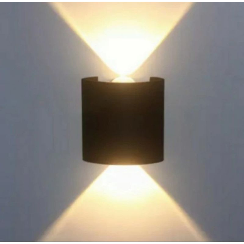 Lampu Dinding Outdoor 2 Arah 2W / Lampu Pilar Dinding 2W 2 Arah Outdoor