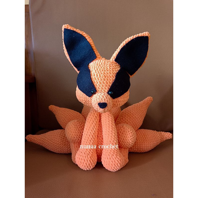 [Amigurumi] Boneka Rajut | Boneka Kurama | Boneka Kurama Naruto | Boneka Custom