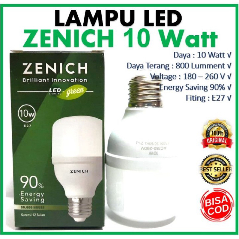 LAMPU ZENICH - 10 WATT