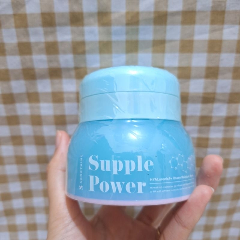 (new/baru/sealed) somethinc supple power HYALuronic9+ onsen moisture bomb gel moisturizer biru 50 ml