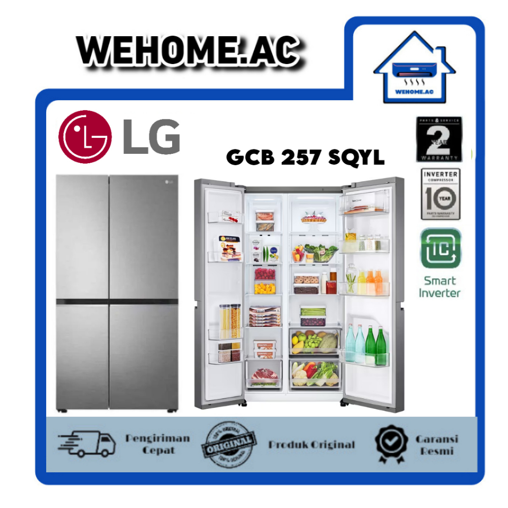 Kulkas LG Set By Side 2 Pintu GCB 257SQYL Kulkas 2 Pintu Lemari LG Kulkas Side By Side