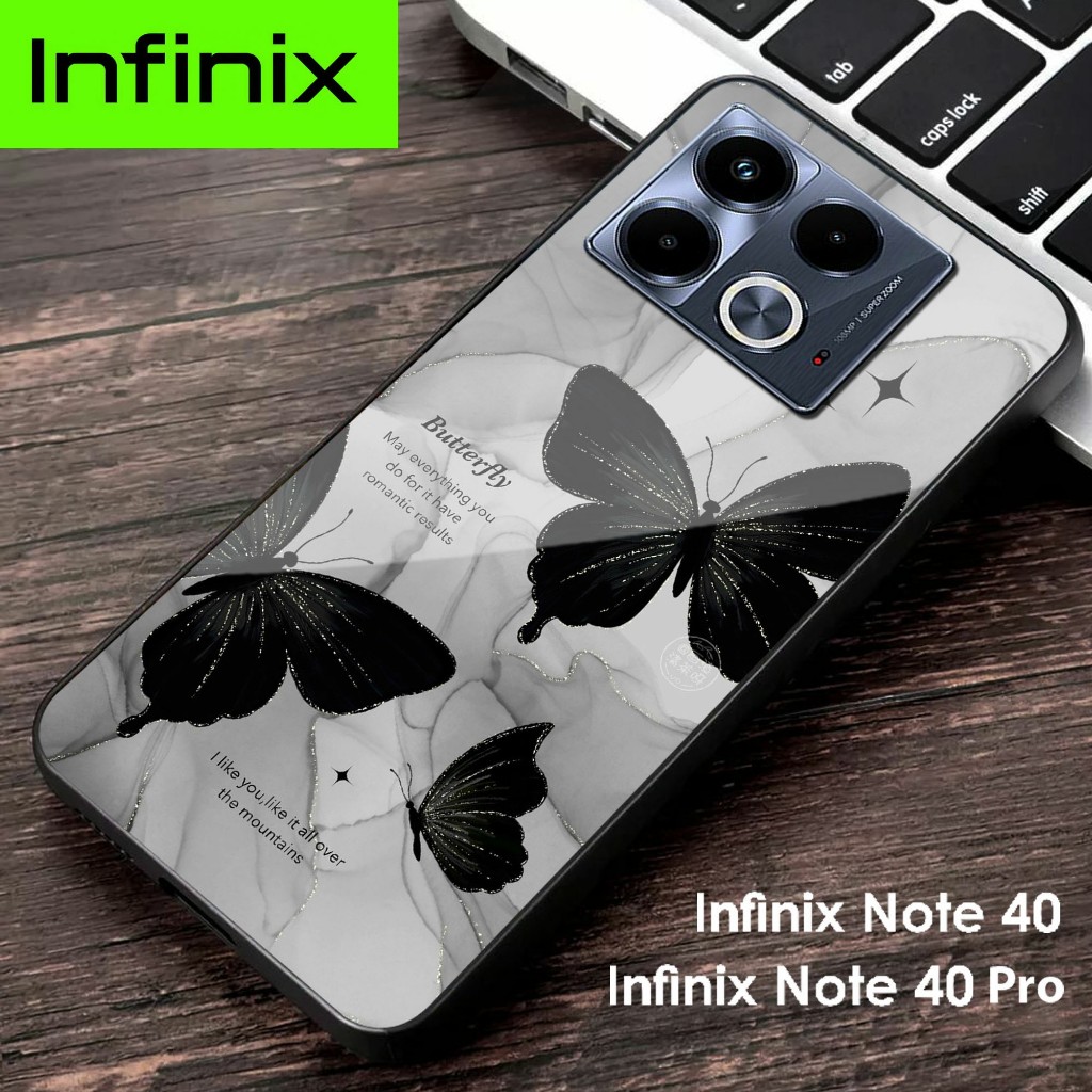 Softcase Glass Kaca Infinix Note 40 - Infinix Note 40 Pro 2024 - Case Hp Terbaru - G60