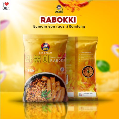 

[READY MEDAN] Rabokki Ramen Tteokbokki Halal Korean Food Saus Gochujang Pedas Gurih - Cik'Emam