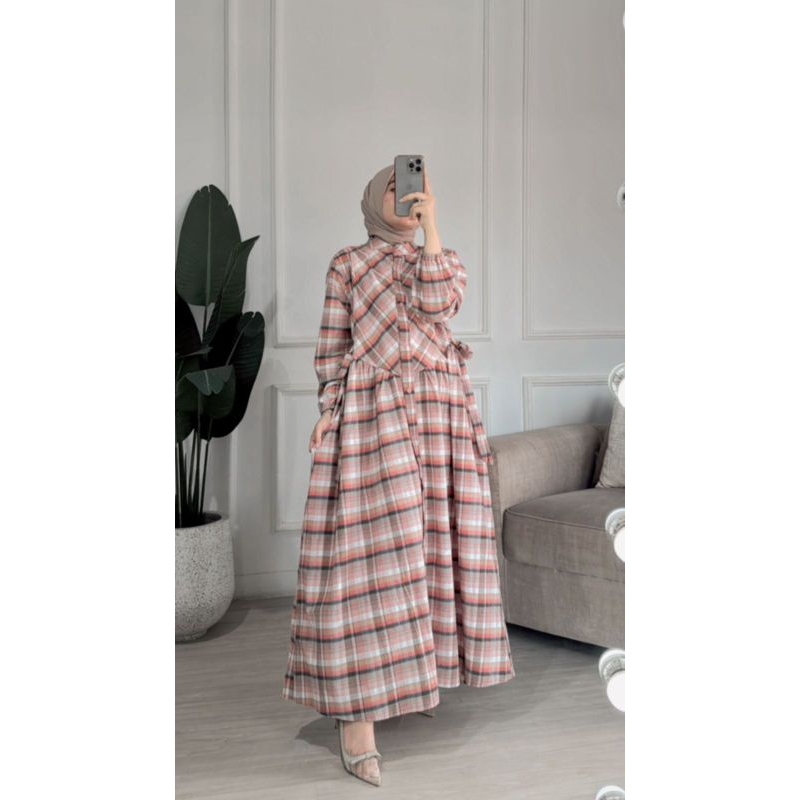 Dress Athayaa cotton triset || dimara dress || cotton triset terbaru || dress salur