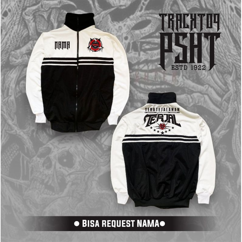 Tracktop PSHT Terjal Terate Jalanan Desan Terbaru Lengan Putih