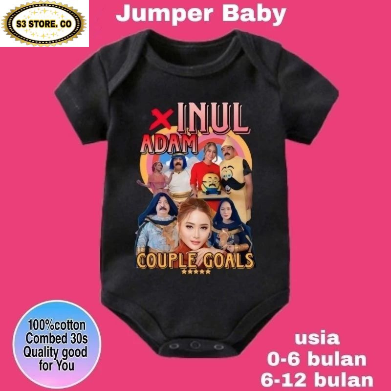 BAJU BAYI JUMPER BABY INUL ADAM COUPLE GOAL BINTANG 5| Jumper ADAM INUL DANGDUT KARAKTER ANAK JUMPSU