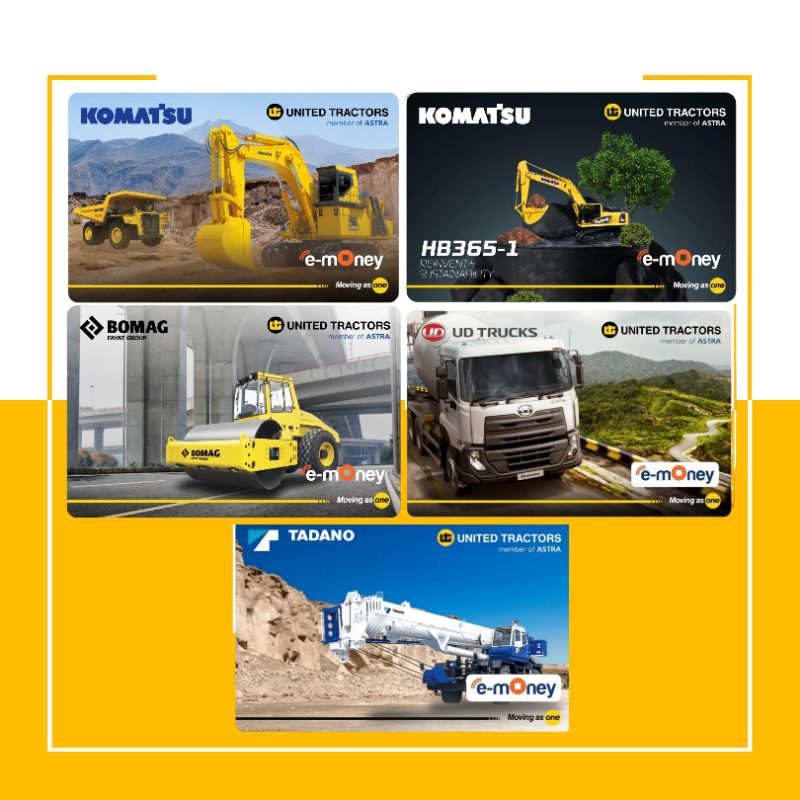KOMATSU / KARTU EMONEY SERI 001/SERI 002/SERI 003/SERI 004/SERI 005/KARTU E-MONEY/KARTU EMONEY/EMONE