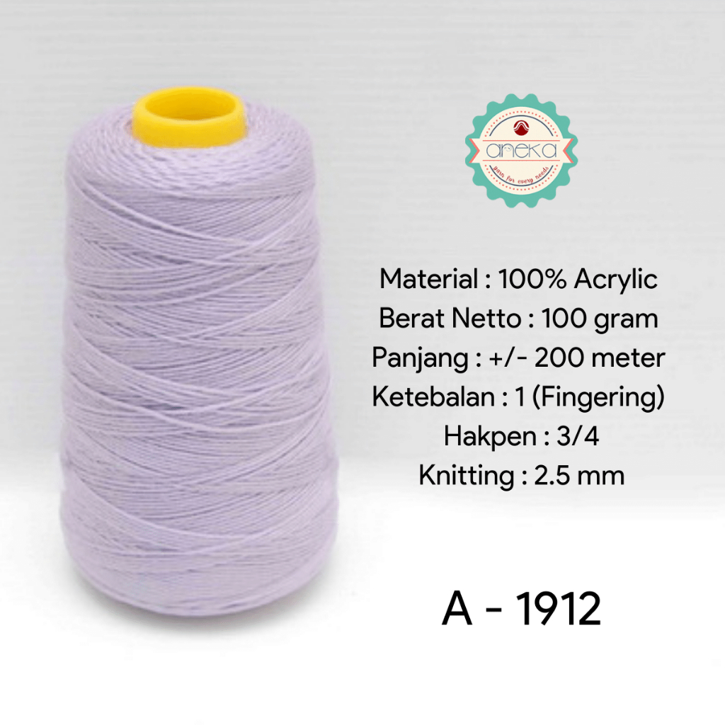 ANEKA - Benang Rajut Aneka / Acrylic Yarn - 1912