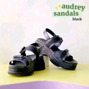 SAHIKU - Audrey Wedges Sepatu Sandal Chunky Sandal Sporty Casual Sandal Wanita Sepatu Sandal