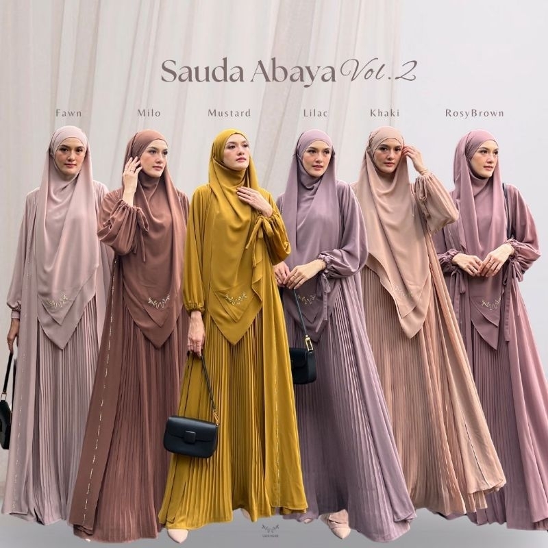 [ULYA HIJAB] GAMIS SYARI TERBARU / ABAYA FATIMA & SAUDA SERIES By Ulya Hijab