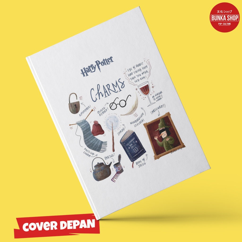 

Pocket Note Harry Potters Doodle Charm Hardcover A6 Buku tulis catatan Notes Agenda Planner Jurnal