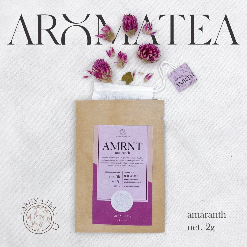 

AromaTea Globe Amaranth Organic Nylon Teabag