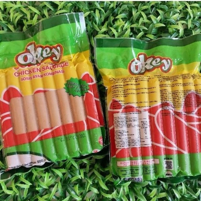 

Okey Chicken sausage (sosis ayam) - Berat 500 gr