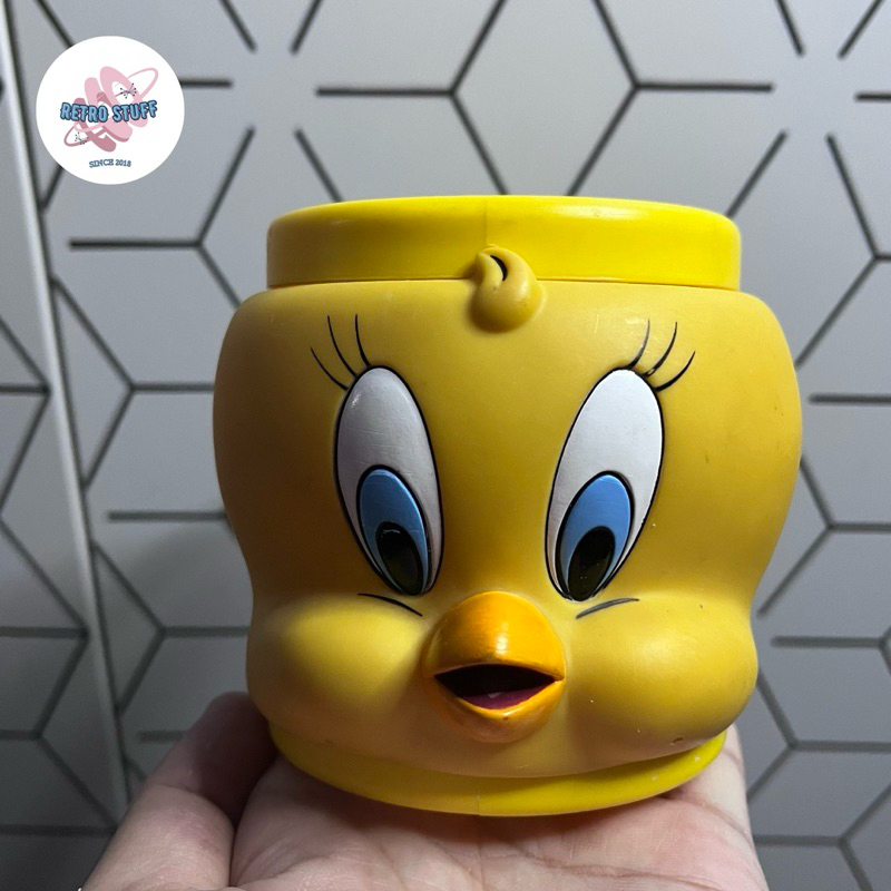Mug Vintage Looney Tunes Tweety Tahun 1992 Mulus