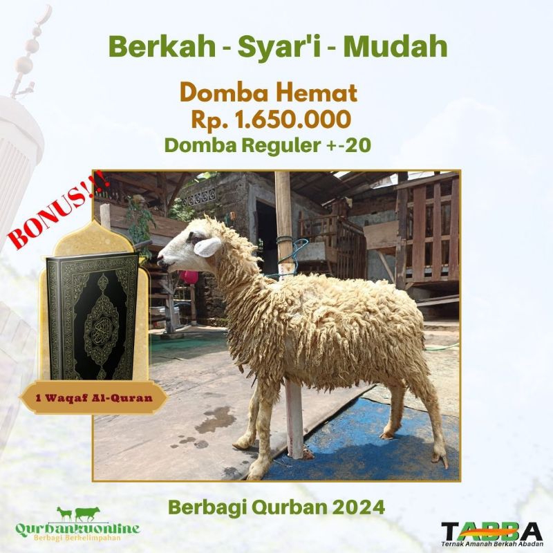 

PROMO Tebar Qurban Hemat +-20 Kg - Qurbankuonline 2024