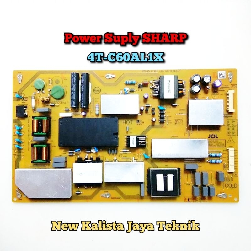 POWERSUPLY TV SHARP 4T-C60AL1X ORIGINAL BARU RUNTKC090WJQZ PSU SHARP 60AL1X REGULATOR C60AL1X PSU 4T