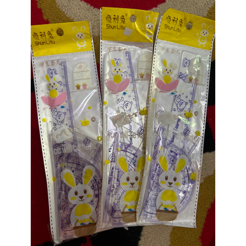 

PENGGARIS 1 SET 4 MODEL / RULER 1 SET / PENGGARIS 4 in 1 isi Busur Derajat Penggaris Segitiga