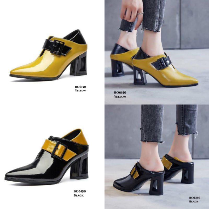 Sepatu Boots Heels Korea