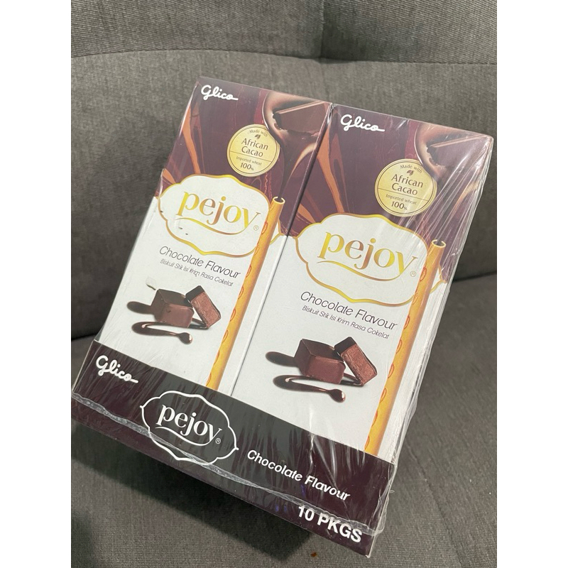 

siharihari - Glico Pejoy Chocolate - Biskuit Stik Cokelat Netto 21gr