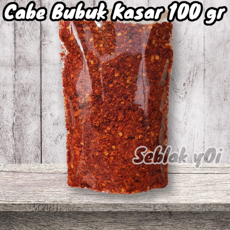

Buruan Belanja Cabe Bubuk Kasar 1 gram super pedas jeletot