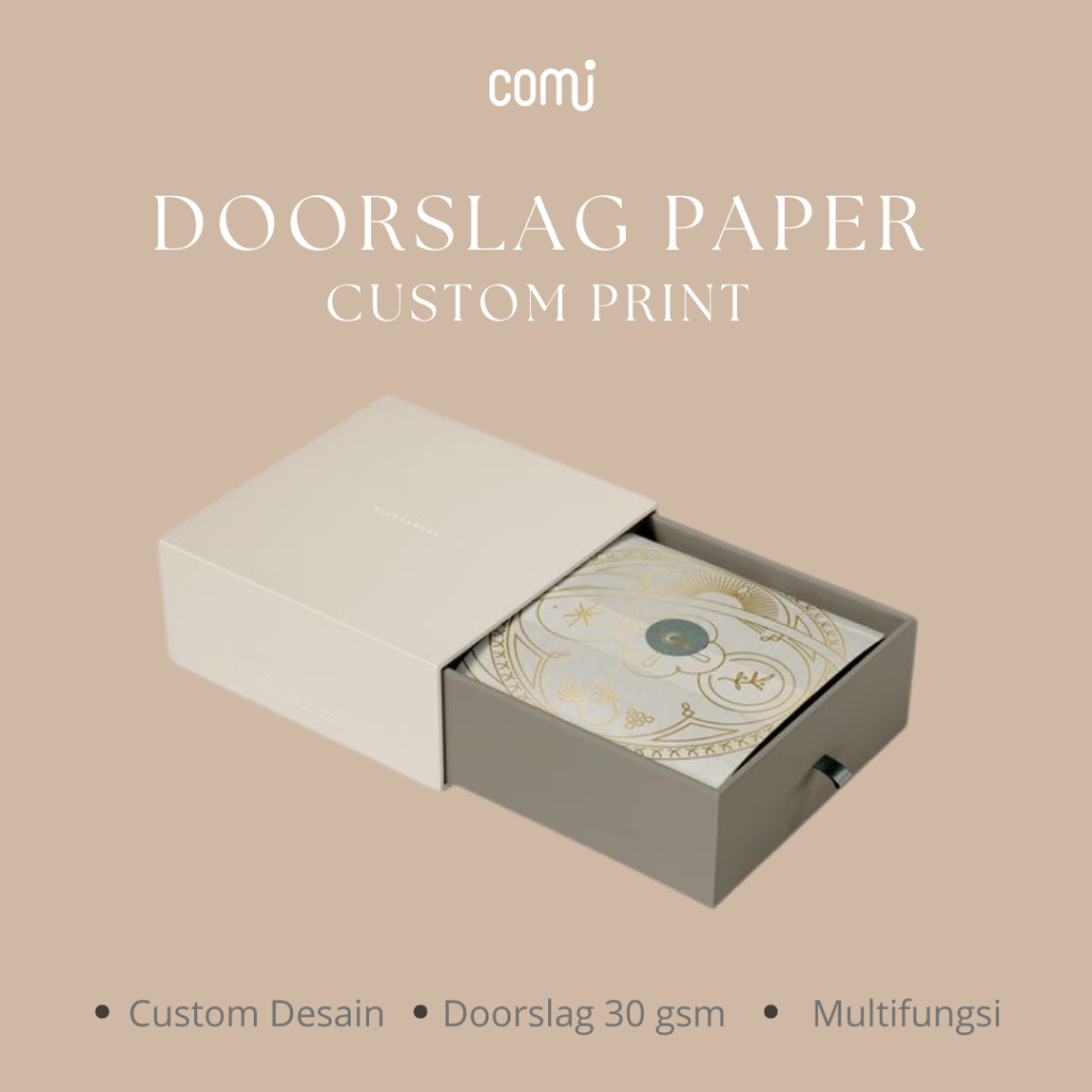(Custom) Doorslag Paper - Kertas Baju - Kertas Putih - Wrapping Paper Online Shop - Comi Official