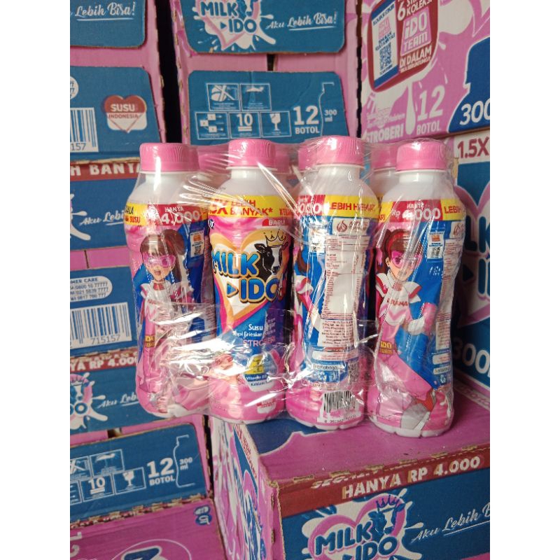 

Susu Milkido rasa stawberry (1dus isi 12botol)