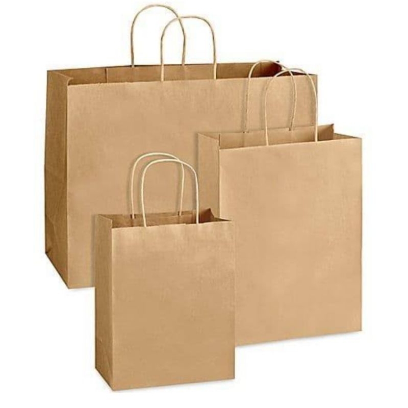 

paperbag coklat polos/paperbag jumbo/ tas buket/tempat buket/tas kado ukuran 40x30