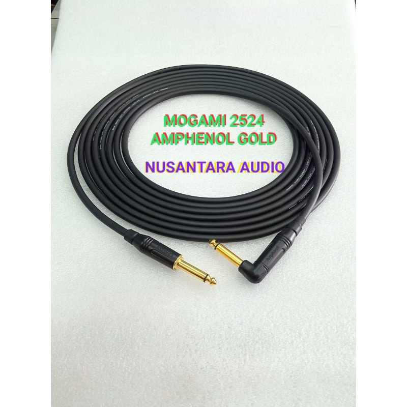 kabel gitar elektrik 5 meter mogami 2524 amphenol