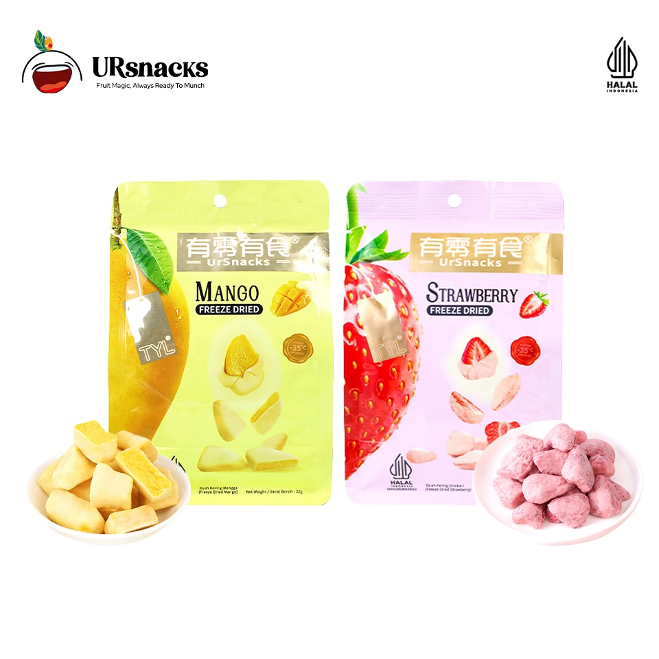 

Lariza URSNACKS Bundle Of 2 Freeze Dried Keripik Sehat Strawberry Mango