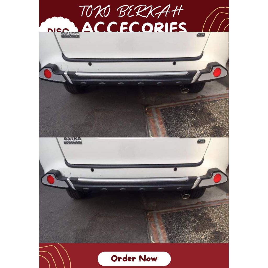 Tanduk belakang mobil agya BUMPER belakang agya pengaman belakang agya variasi mobil toyota agya