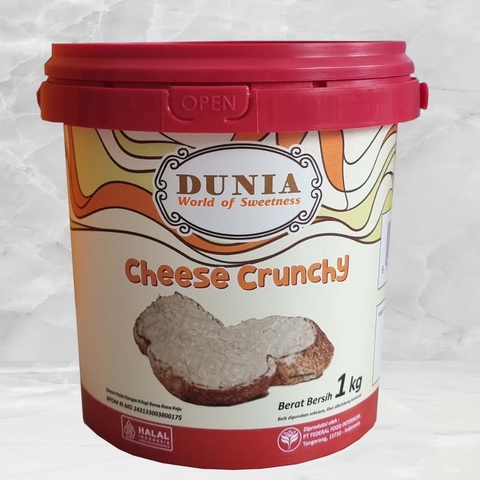 

Serba diskon DUNIA SPREAD CRUNCHY CHEESE 1 KG JAR