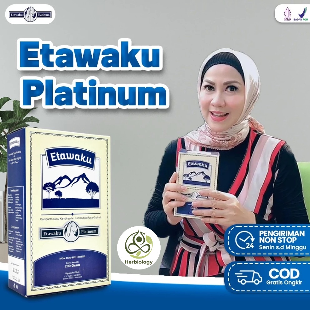 

Dijamin puas Etawaku Platinum Susu Kambing Etawa Krimer Nabati Isi 2gr Herbiology