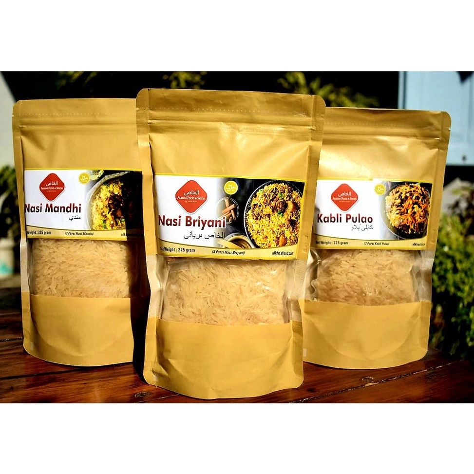 

Laku keraz Nasi Briyani Instant Bumbu Biryani plus Beras Basmati untuk 3 sampai 4 orang