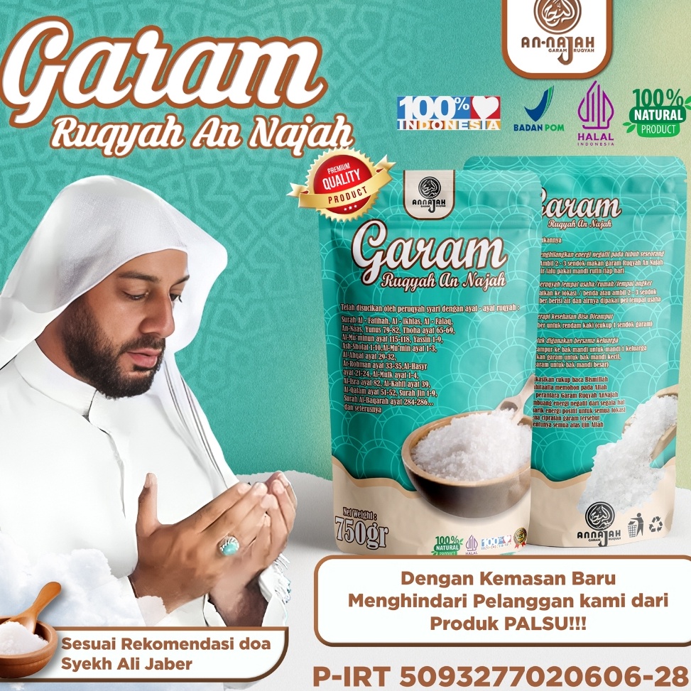 

Lariiss GARAM RUQYAH ANNAJAH SOLUSI KESUKSESAN tolak balak pelarisan perlindungan dan keberuntungan