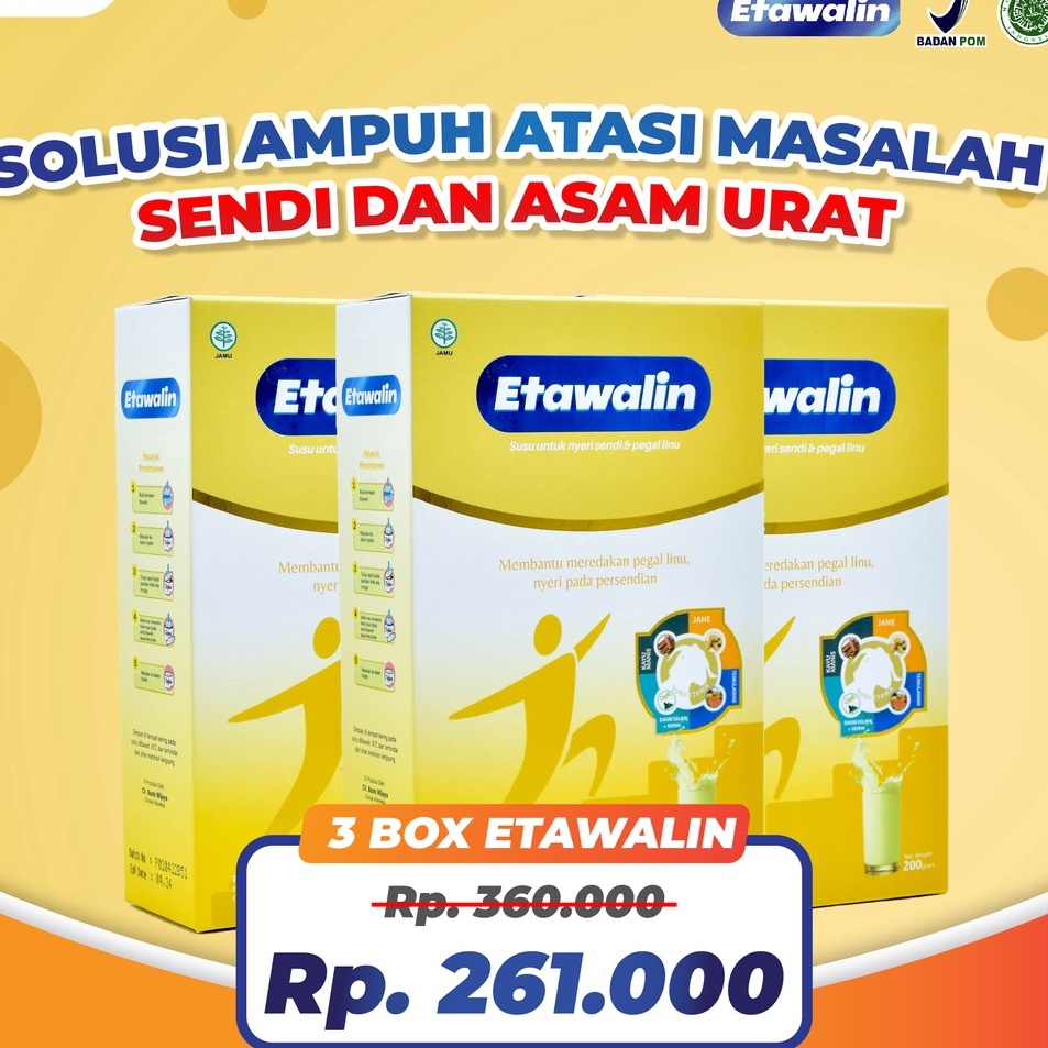 

Hot Sale Etawalin Susu Etawa Herbal Nyeri Sendi Official 3 Box