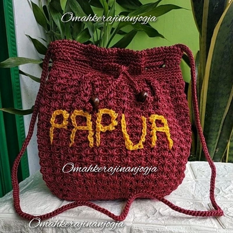 Bisa Cod Tas Papua , Noken Papua , Tas Serut Papua