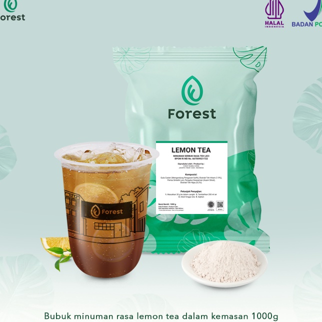 

Promo Terbatas Bubuk Minuman Teh LEMON TEA Powder 1 grFOREST
