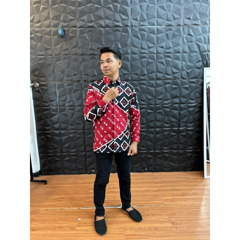 Batik Lontara Khas Bugis Makassar (Pakai Furing/Lapisan)