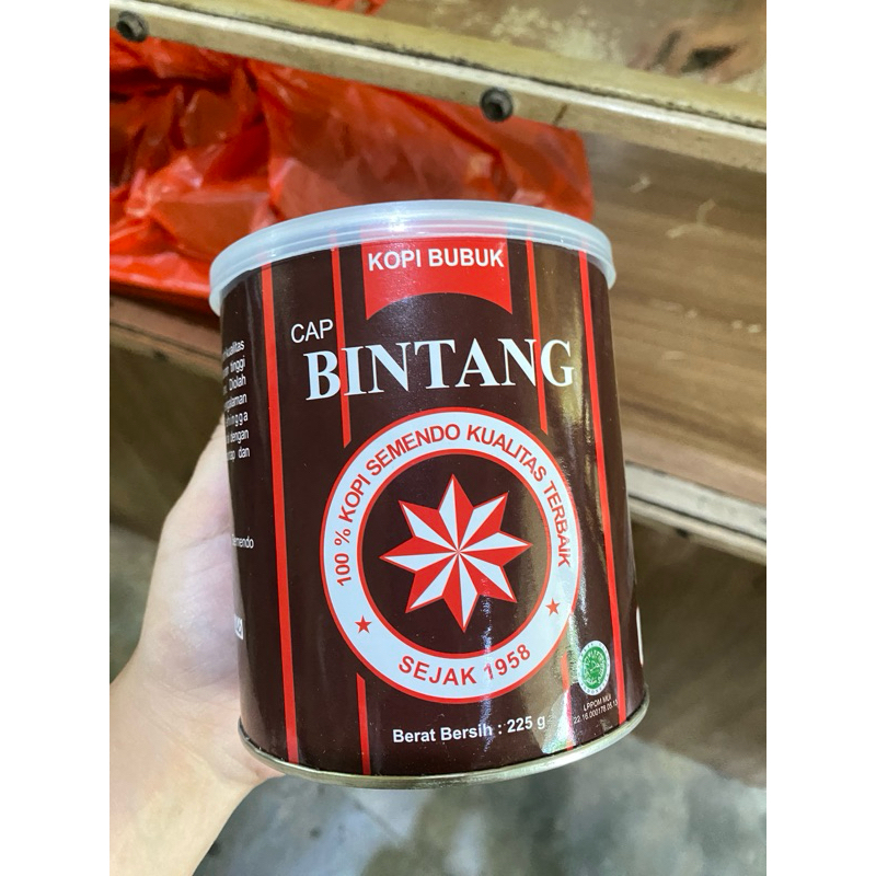 

Kopi bintang 225gram kaleng