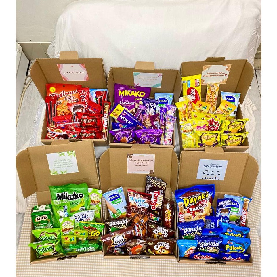 Promo besar Box gift box snack mini gift mini snack hadiah snack TERMURAH