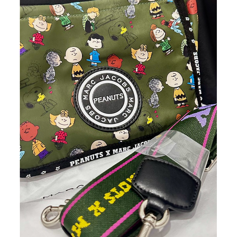 MJ X Peanut  Small Tote Nilon Green