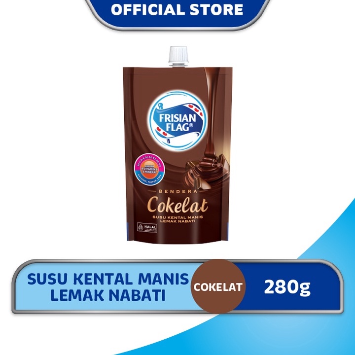 

Langsung pesan Frisian Flag Bendera Kental Manis Cokelat Pouch 28g