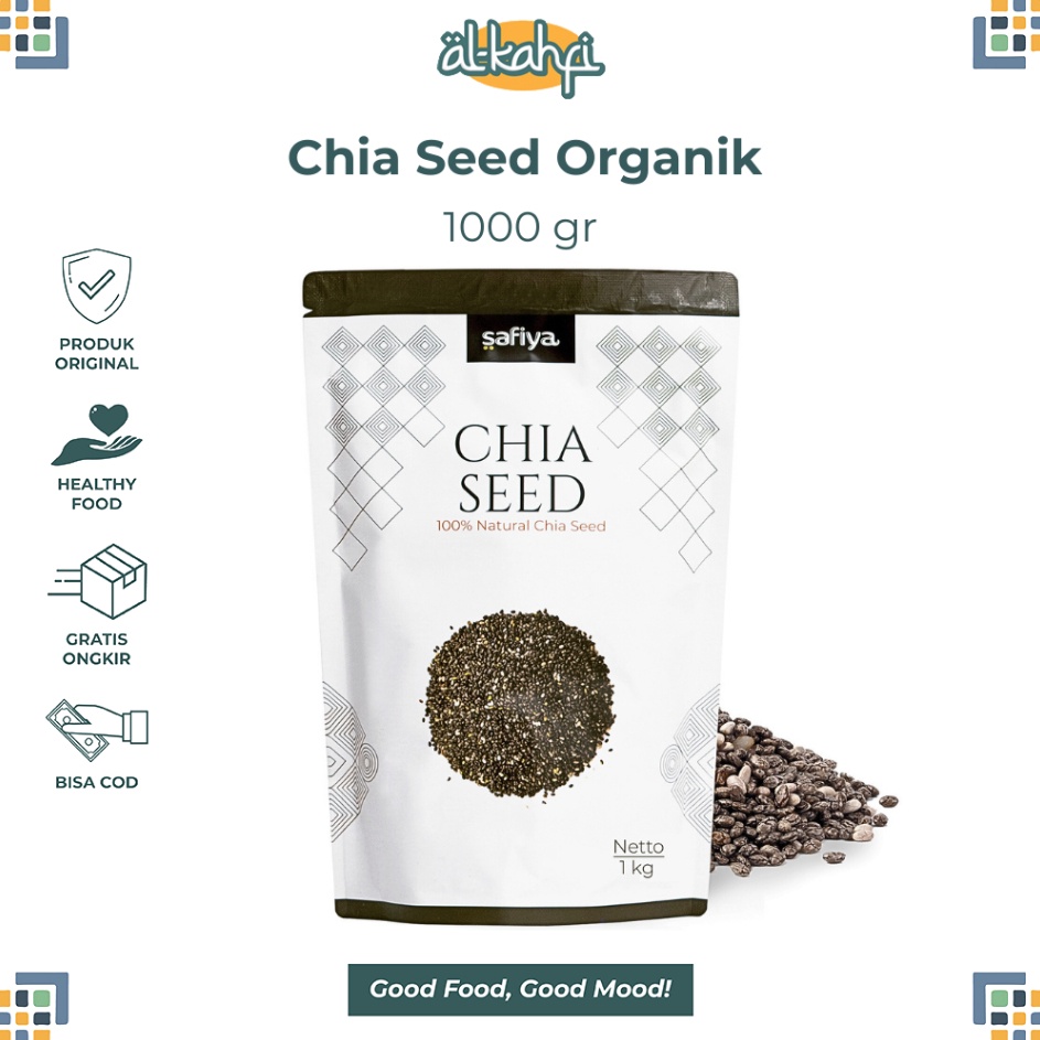 

Flash Sale Organic Chia Seed 1 Kg Organic Black Chia Biji Chia Original Premium