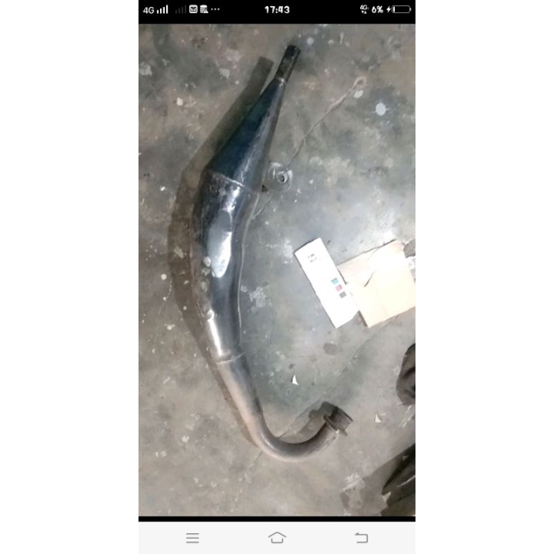 perut knalpot rgr original dan brkeet spakbor depan