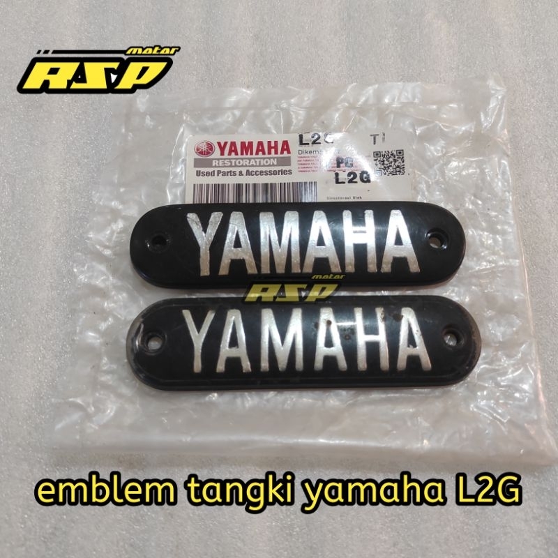 logo emblem tangki tengki yamaha l2g
