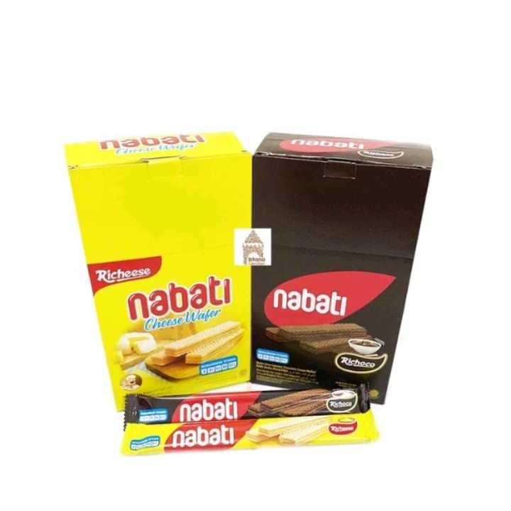 

isi 20pcs Wafer Nabati Richeese Nabati cheese/Richoco Chocolate wafer Nabati netto 8gr