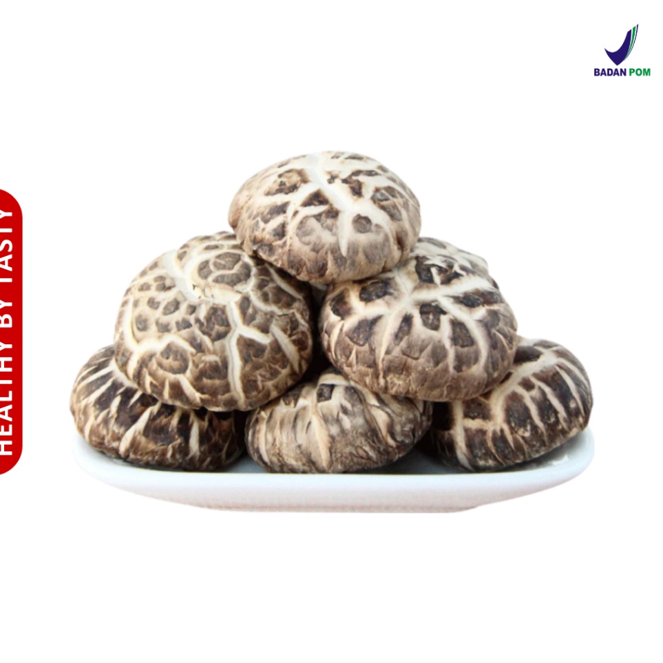

Booming Jamur Shitake Hioko Xiang Dried Gu Shitake Mushroom Jamur Shitake Kering 1gr