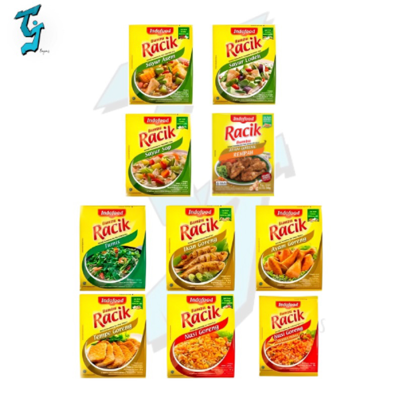 

Bumbu Racik Instan Indofood. 1 Renceng isi 10pcs @26gr.