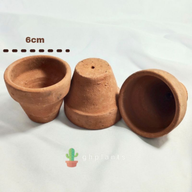 Pot Tanah Liat Gerabah Teracotta mini